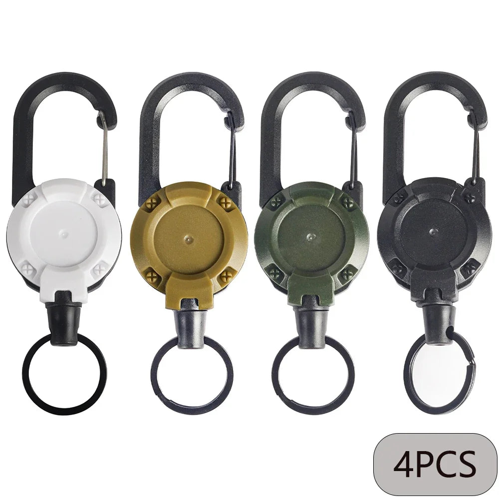 Breloc Retractabil Heavy Duty cu Carabină