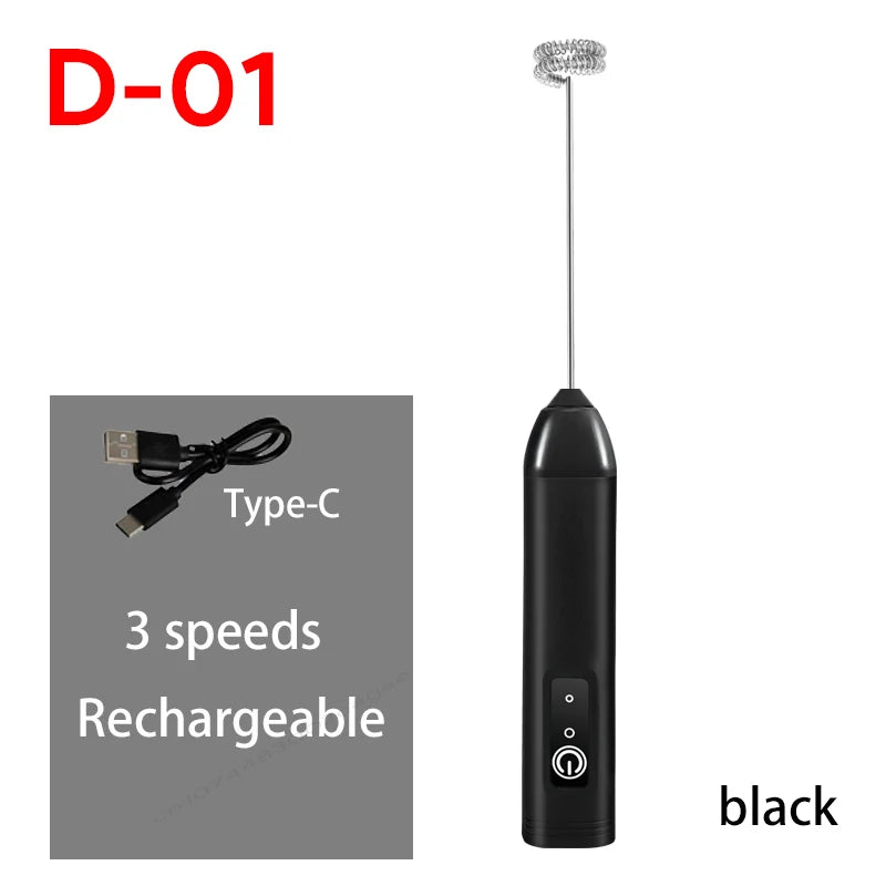 Spumator Electric pentru Lapte și Ouă – 3 Viteze, USB-C