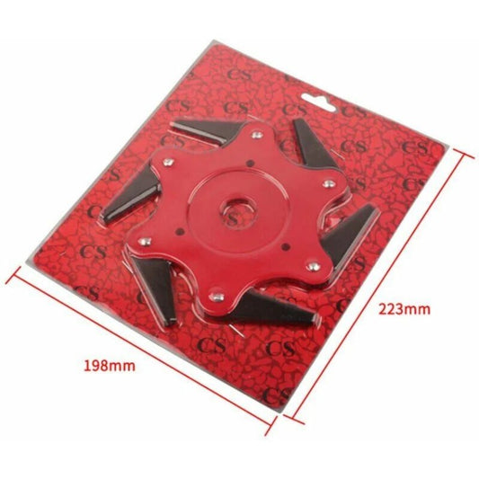 Cap de taiere cu 6 lame Tovbmup, metal, roșu