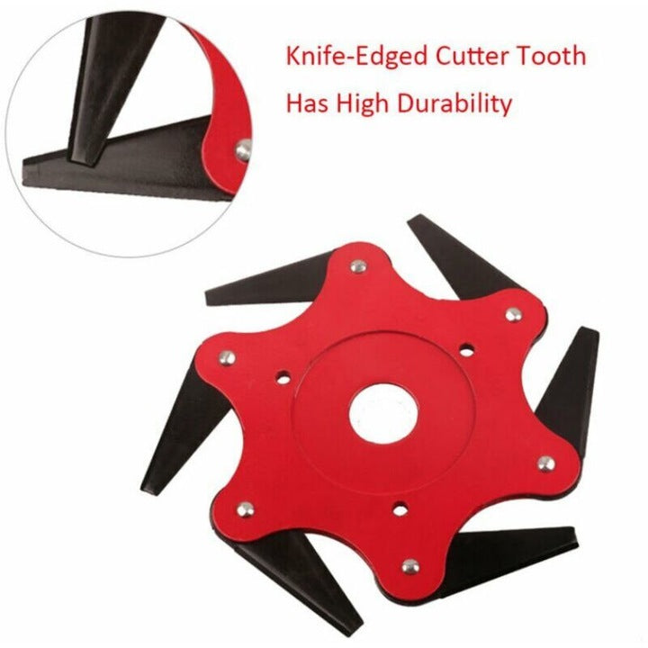 Cap de taiere cu 6 lame Tovbmup, metal, roșu