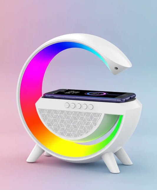 Boxă Bluetooth cu Încărcare Wireless, LED și Ceas – BT-3401