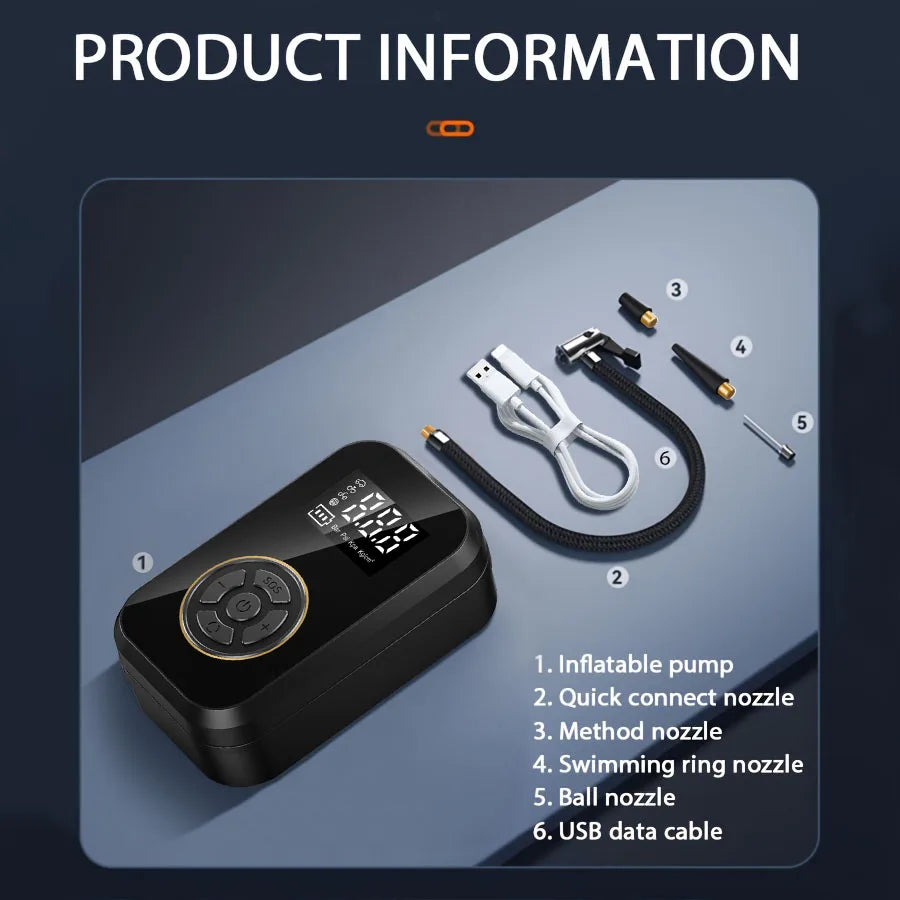 Compresor Auto Portabil BELIBUY cu Display Digital