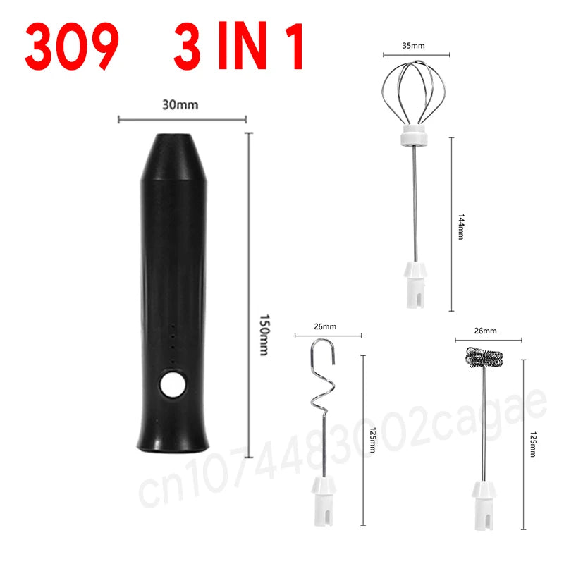 Spumator Electric pentru Lapte și Ouă – 3 Viteze, USB-C