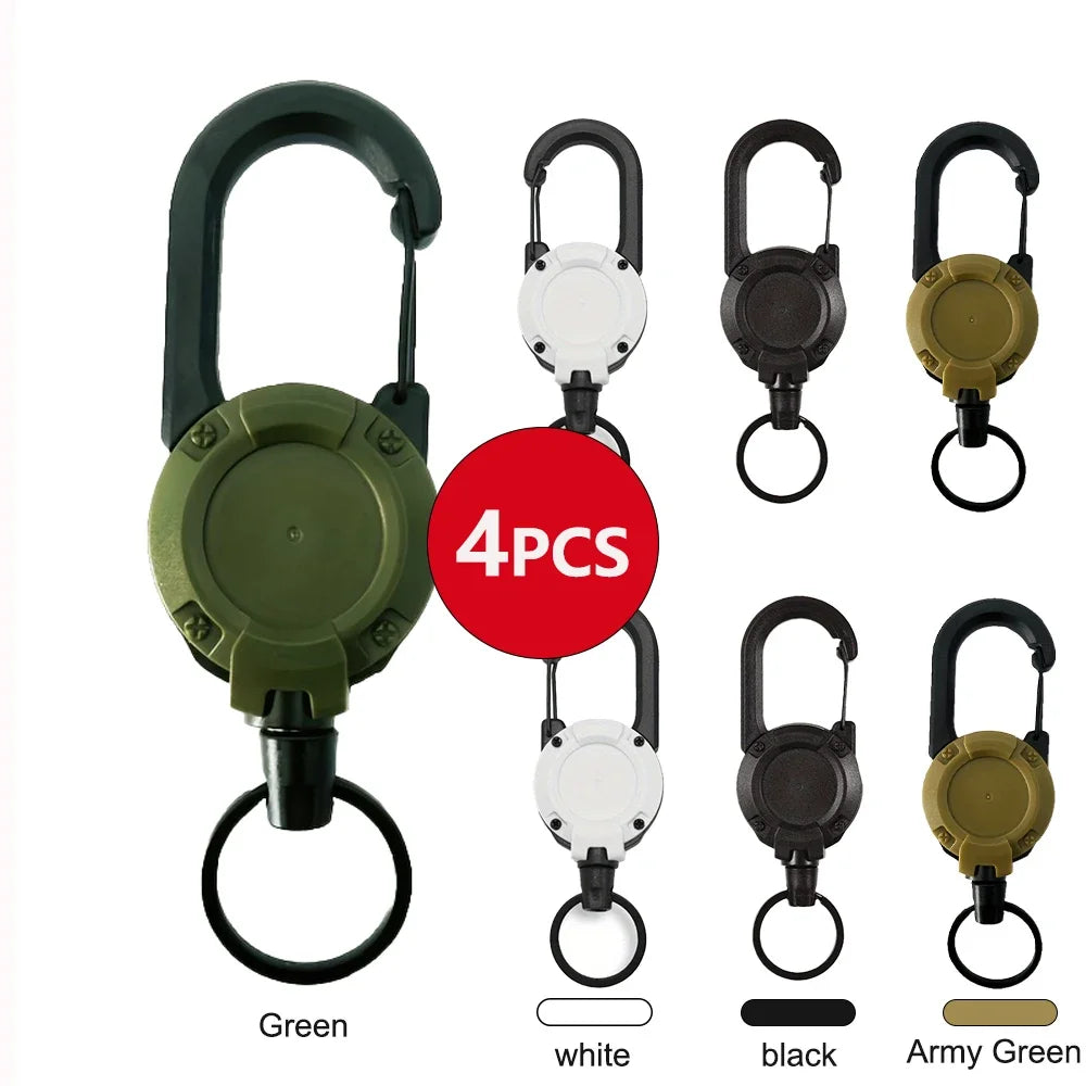 Breloc Retractabil Heavy Duty cu Carabină