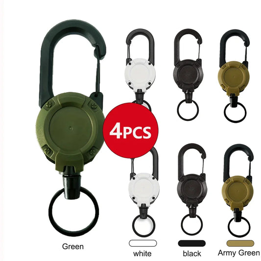 Breloc Retractabil Heavy Duty cu Carabină