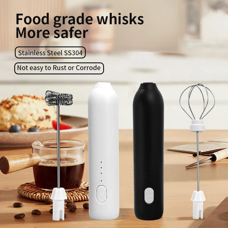 Spumator Electric pentru Lapte și Ouă – 3 Viteze, USB-C
