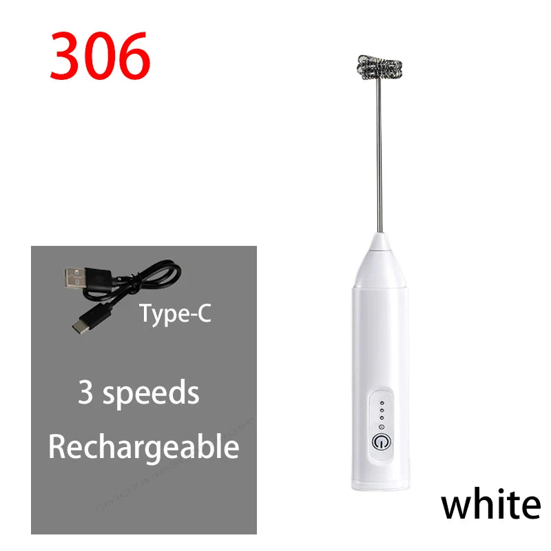 Spumator Electric pentru Lapte și Ouă – 3 Viteze, USB-C