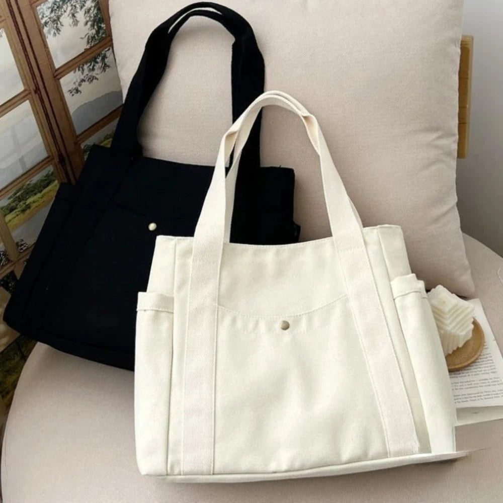 Geantă Tote Canvas – Capacitate Mare pentru Zi cu Zi