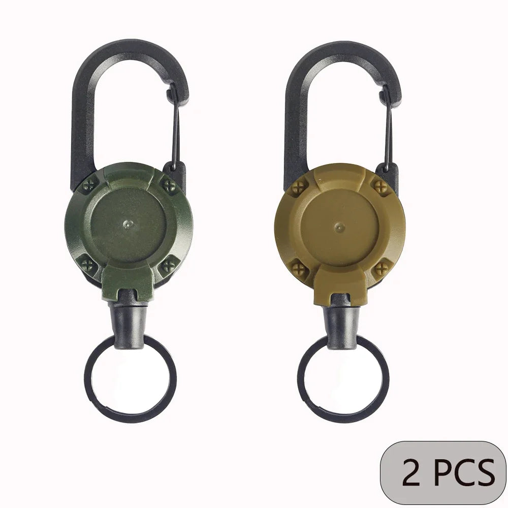 Breloc Retractabil Heavy Duty cu Carabină