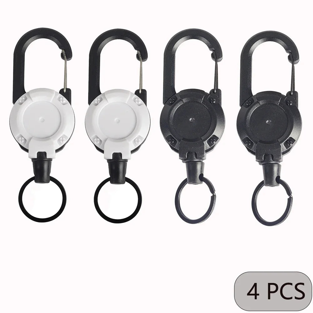 Breloc Retractabil Heavy Duty cu Carabină