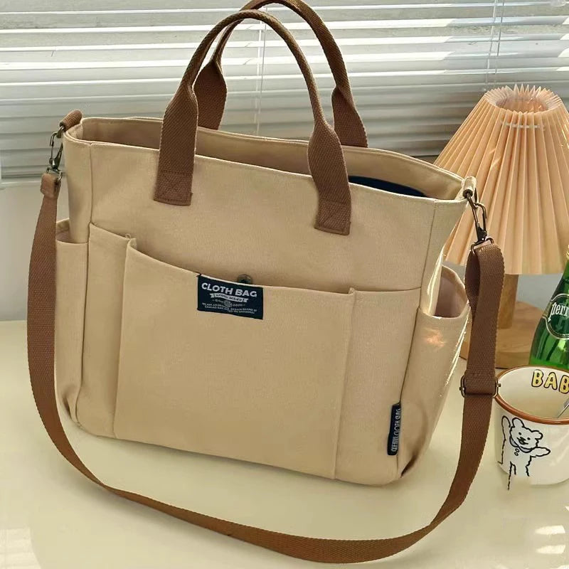 Geantă Tote din Pânză – Spațioasă și Elegantă