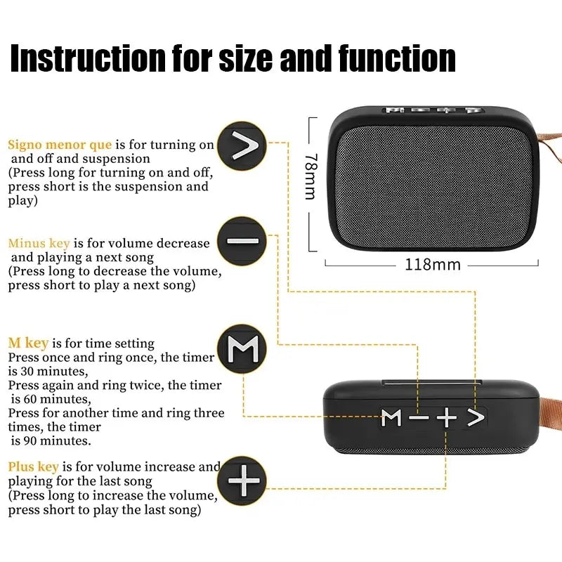 Boxă Portabilă Wireless Bluetooth 5.0