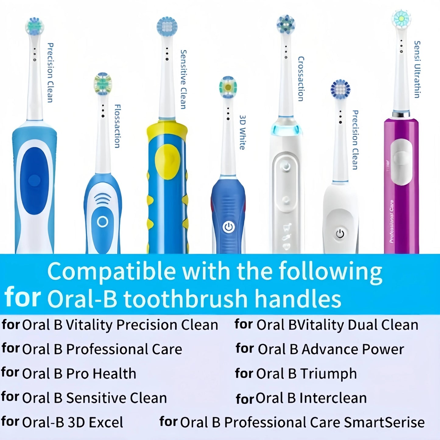 Rezerve Compatibile Oral-B Braun – 4/12/16/20 Bucăți
