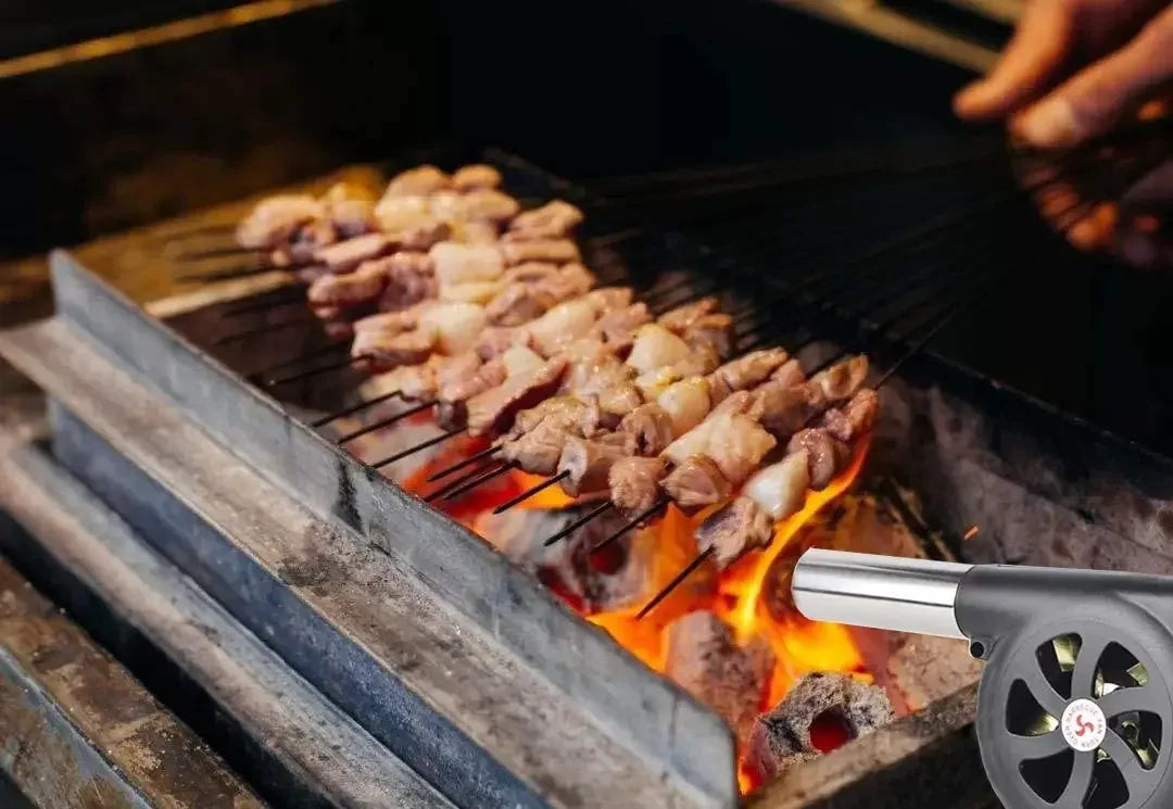 Suflantă Manuală Portabilă pentru Grătar și BBQ