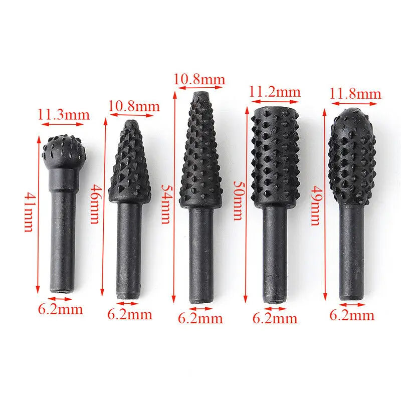 Set 5 Freze pentru Lemn 1/4" – Tăiere și Sculptură
