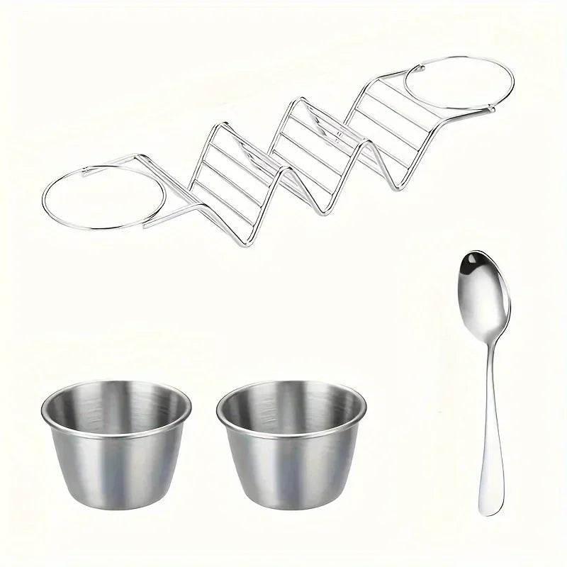 Set Suport Taco din Inox – 4 Piese