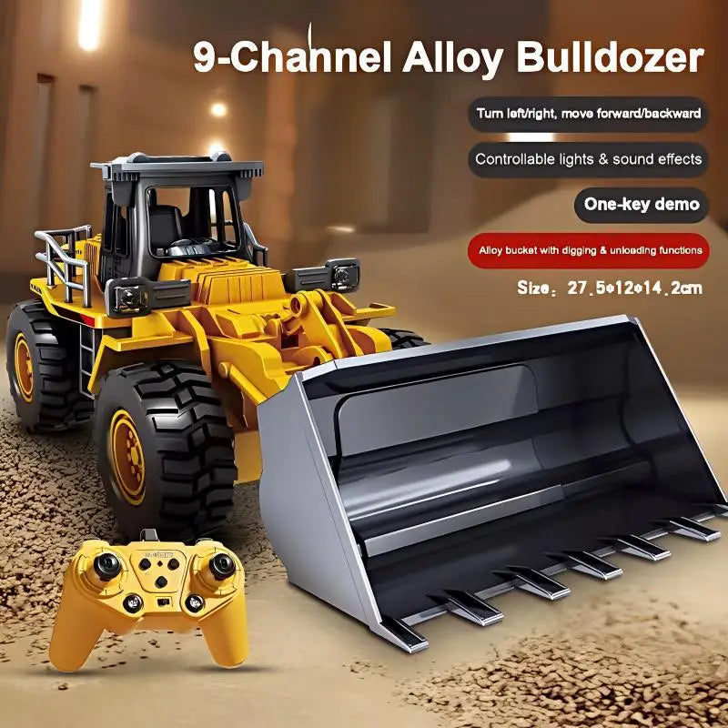 Excavator cu Telecomandă din Aliaj – Lumini și Sunete