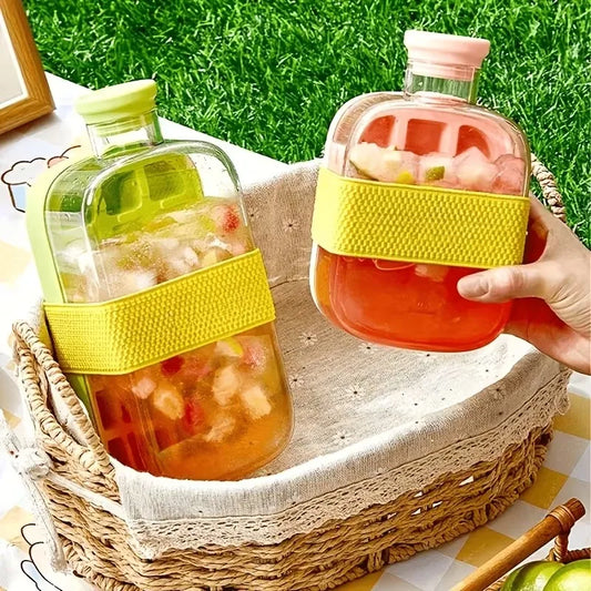 Sticlă cu Tavă Gheață 2 în 1 – 500/800ml