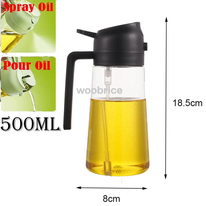 Pulverizator Ulei 2 în 1 – Spray și Pensulă pentru Gătit