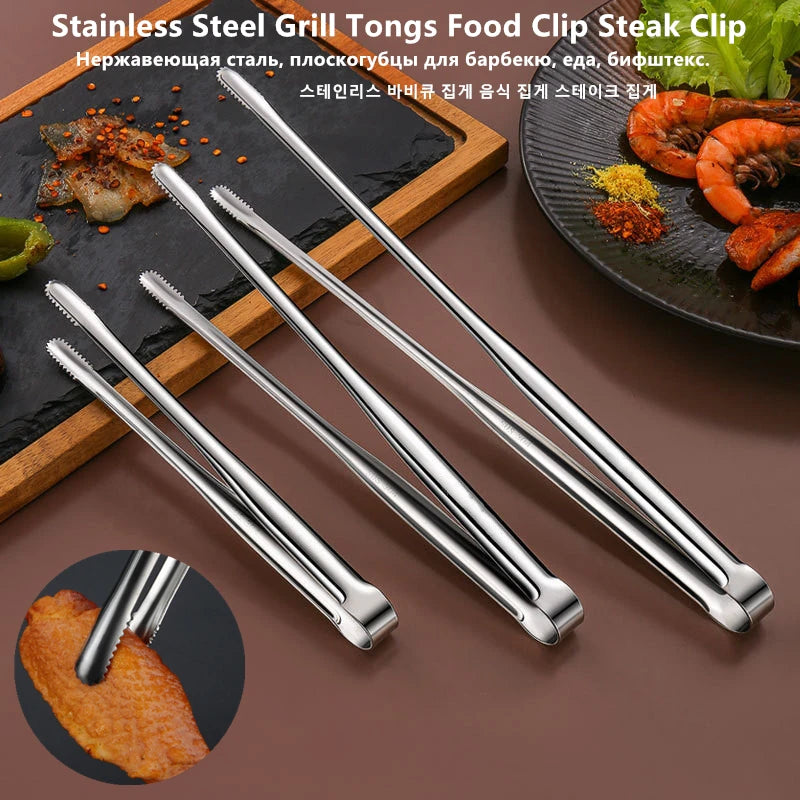 Clește Inox pentru Grătar – BBQ și Bucătărie