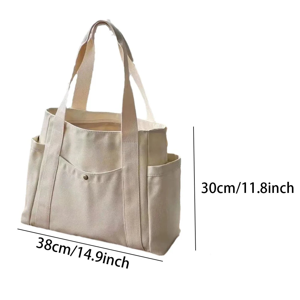 Geantă Tote Canvas – Capacitate Mare pentru Zi cu Zi