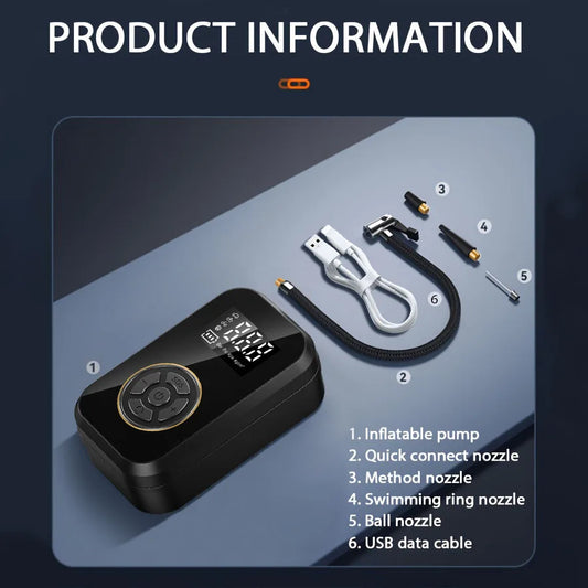 Compresor Auto Portabil BELIBUY cu Display Digital