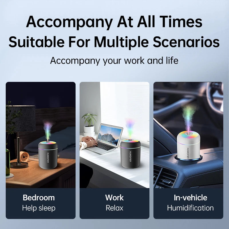 Mini Umidificator USB cu Aromaterapie 180ml