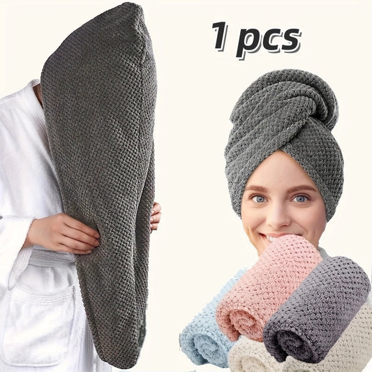 Turban pentru Păr Super Absorbant cu Nasture