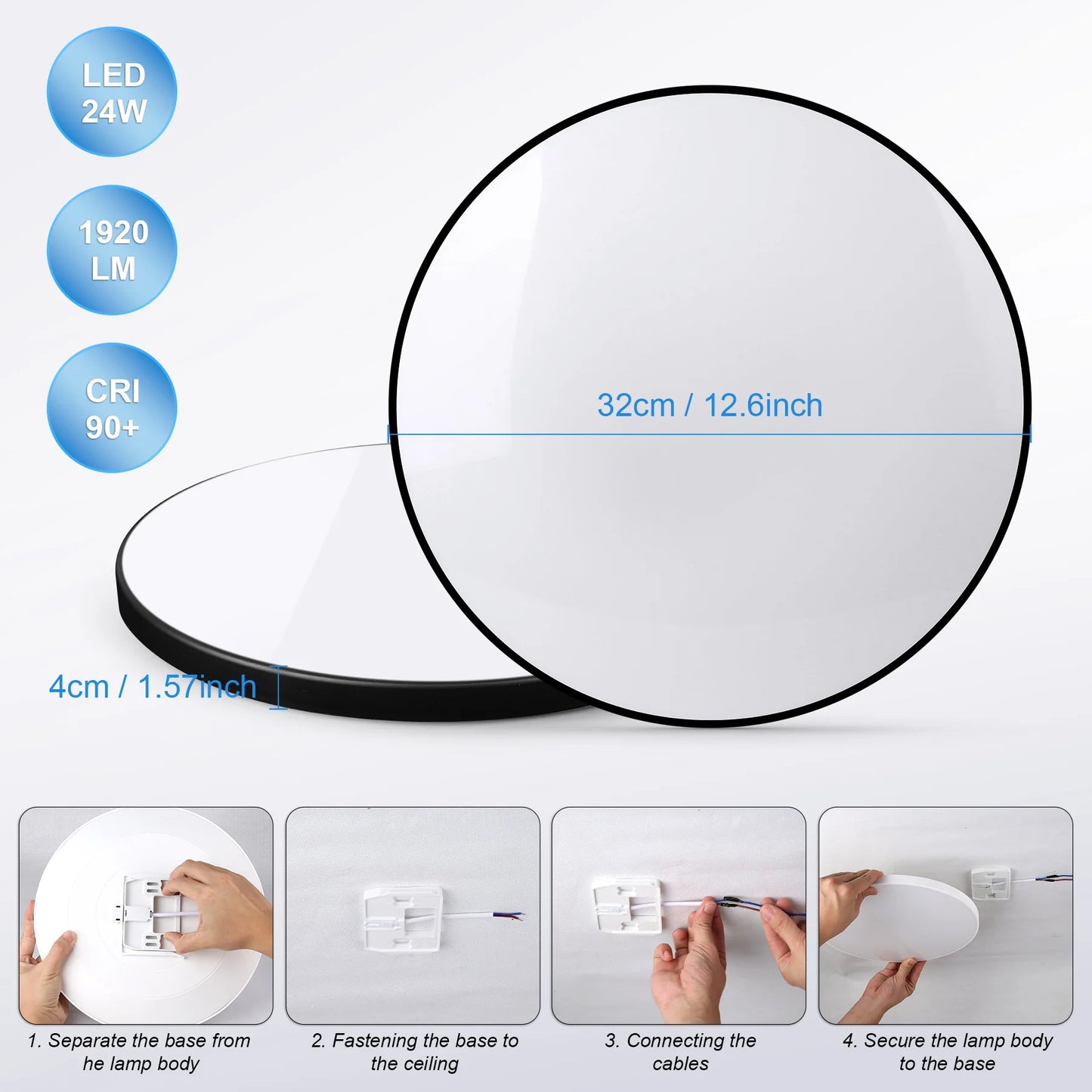 Plafonieră LED Smart RGB – Bluetooth, Telecomandă și Intensitate Reglabilă