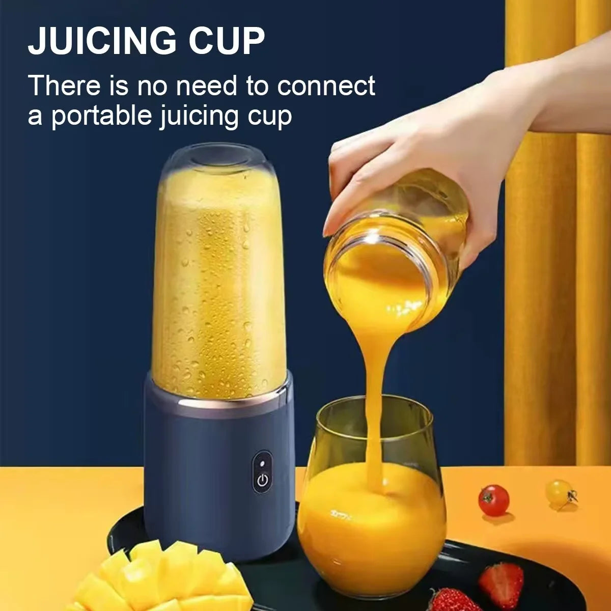 Blender Portabil USB – Smoothie și Sucuri Oriunde