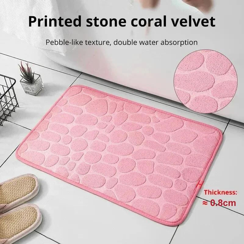 Covoraș Embosat Anti-Alunecare – Model Pebble