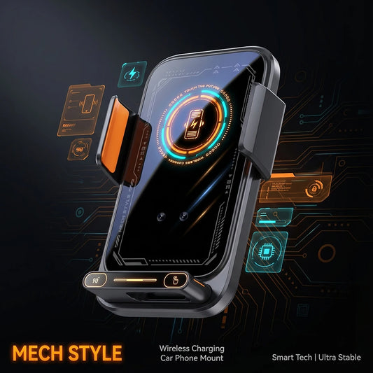 Suport Auto cu Încărcare Wireless 15W