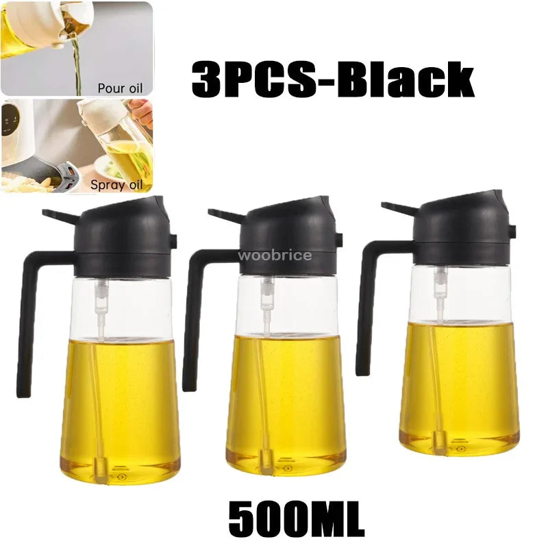 Pulverizator Ulei 2 în 1 – Spray și Pensulă pentru Gătit