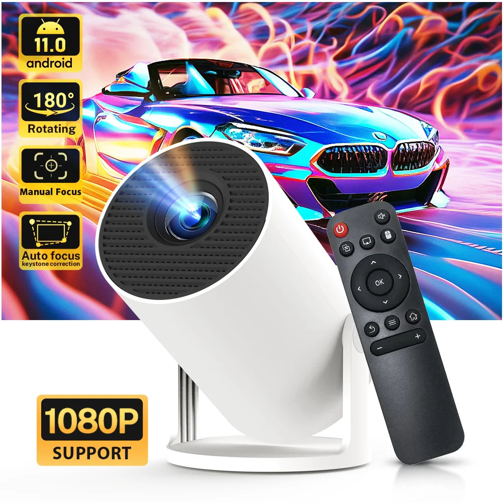 Mini Proiector 720P cu Suport 4K și Rotire 180°