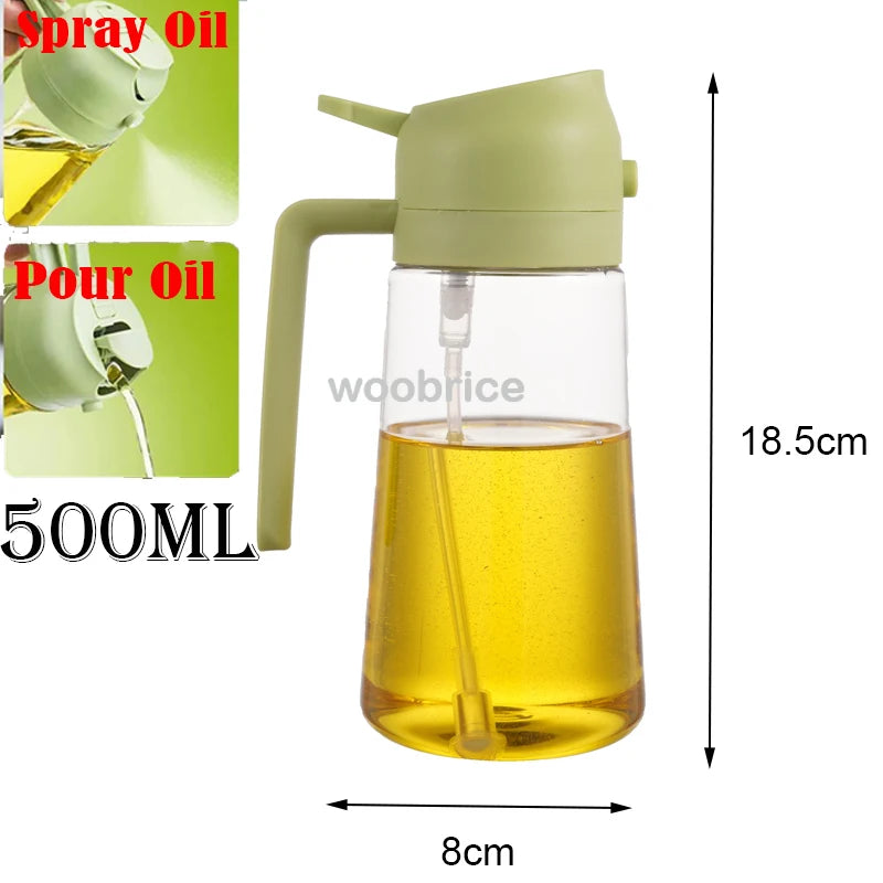 Pulverizator Ulei 2 în 1 – Spray și Pensulă pentru Gătit