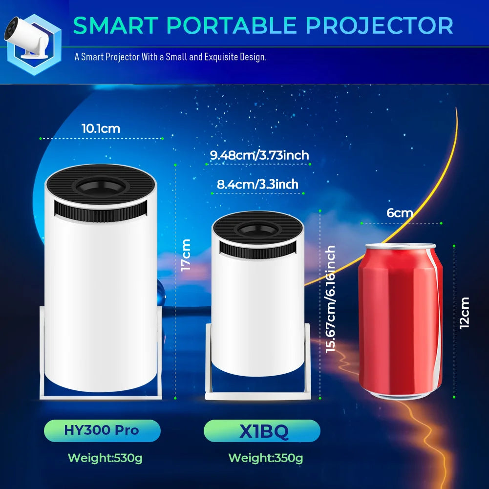 Mini Proiector 720P cu Suport 4K și Rotire 180°