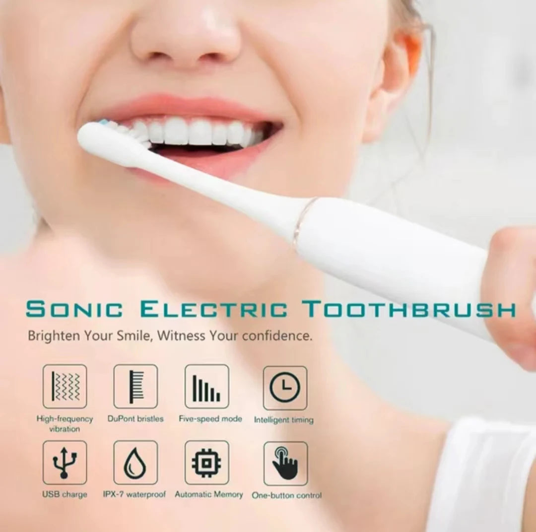 Periuță de Dinți Electrică Sonică – 6 Moduri de Curățare