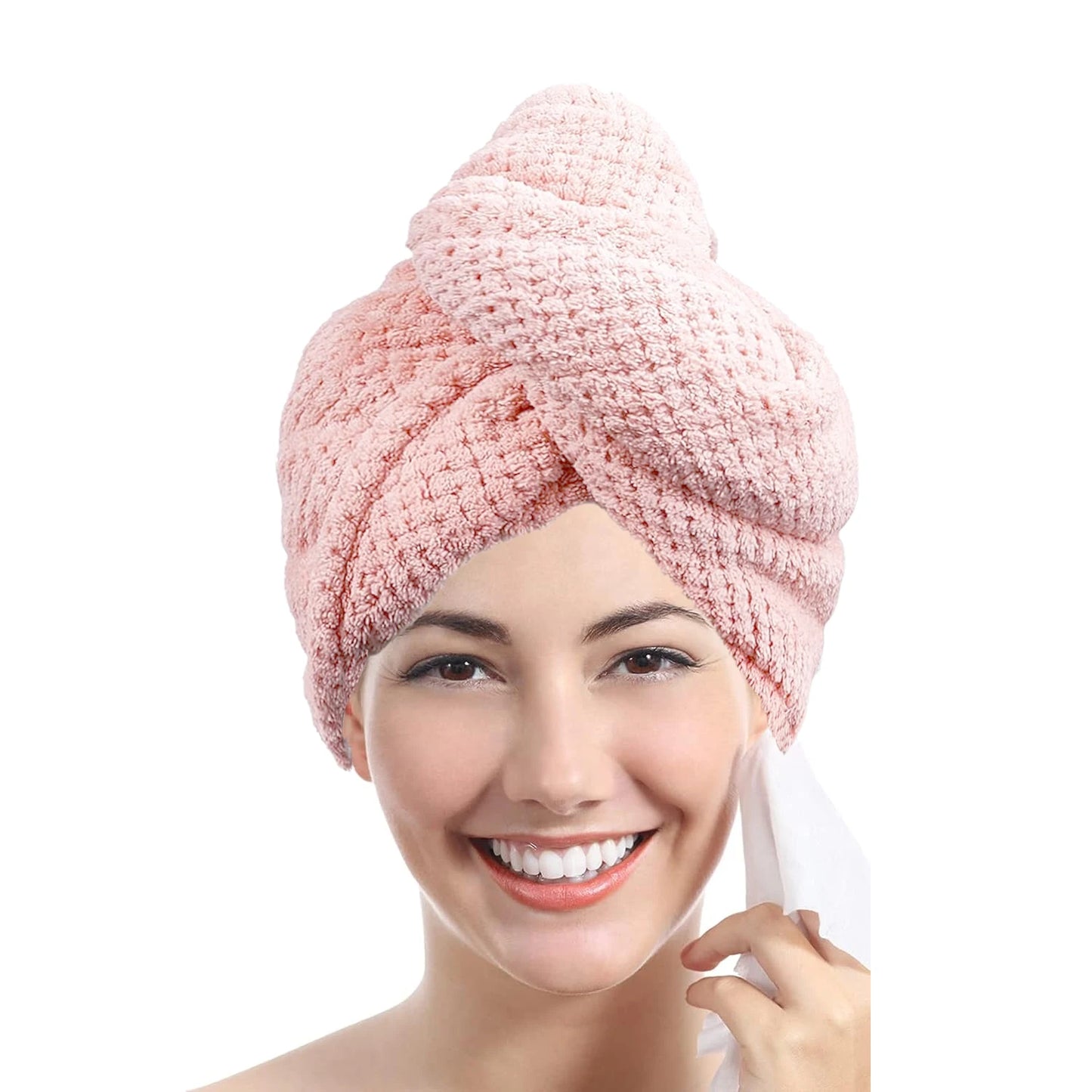 Turban pentru Păr Super Absorbant cu Nasture