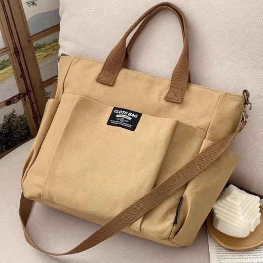 Geantă Tote din Pânză – Spațioasă și Elegantă