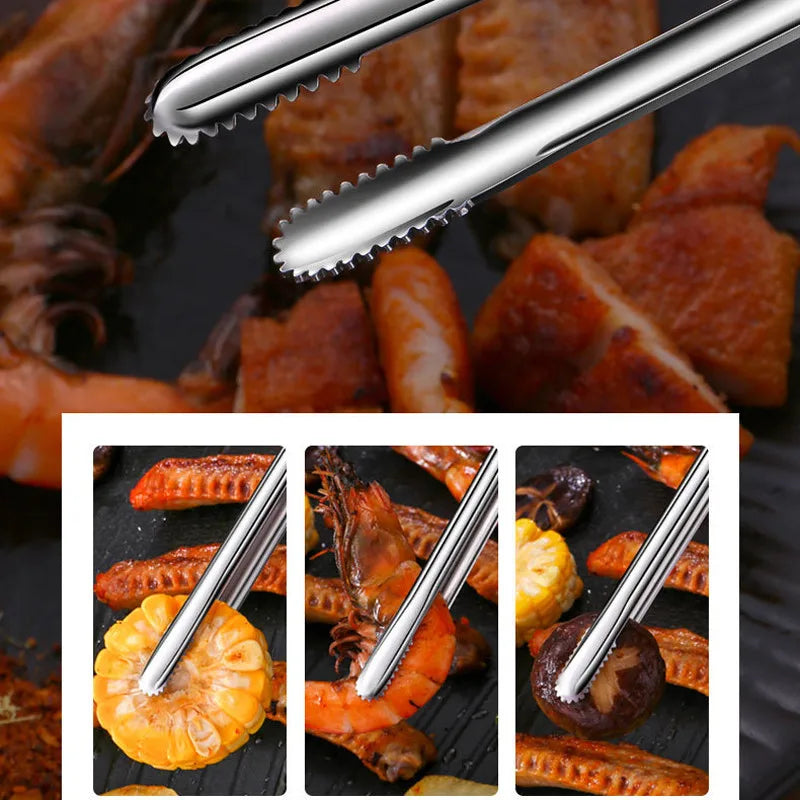 Clește Inox pentru Grătar – BBQ și Bucătărie