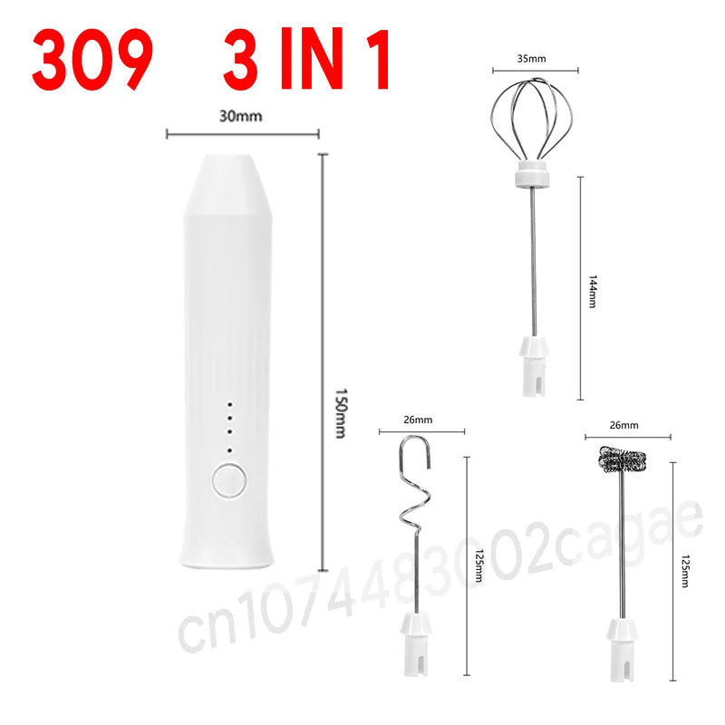 Spumator Electric pentru Lapte și Ouă – 3 Viteze, USB-C