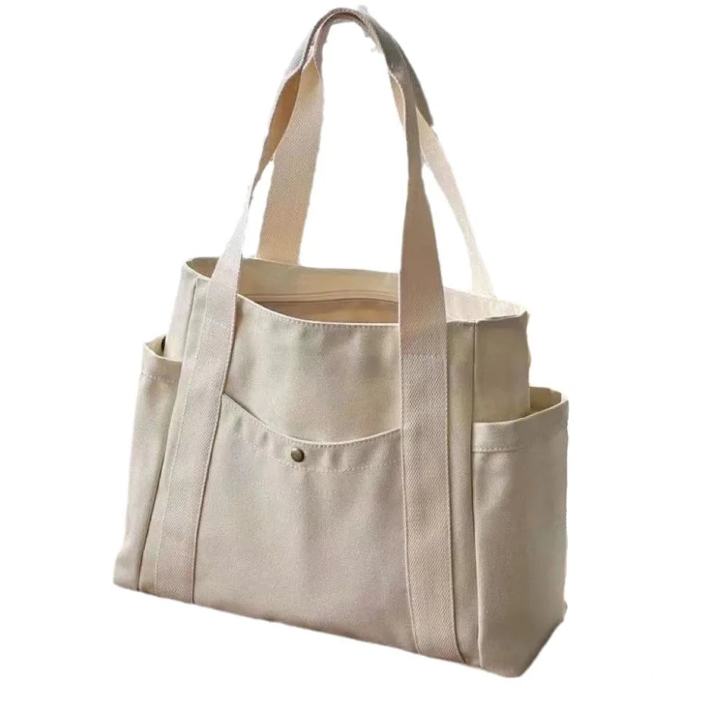 Geantă Tote Canvas – Capacitate Mare pentru Zi cu Zi