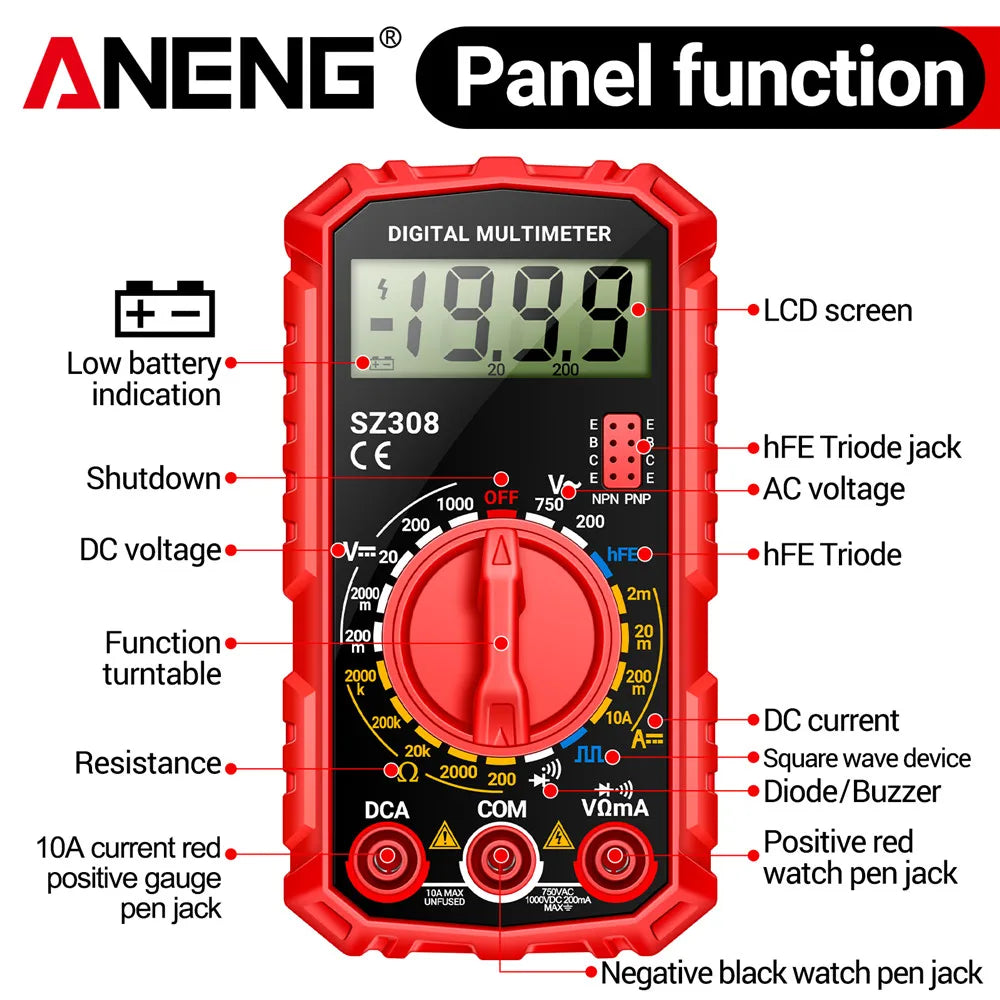 ANENG SZ308 Tester Electric Multimetru