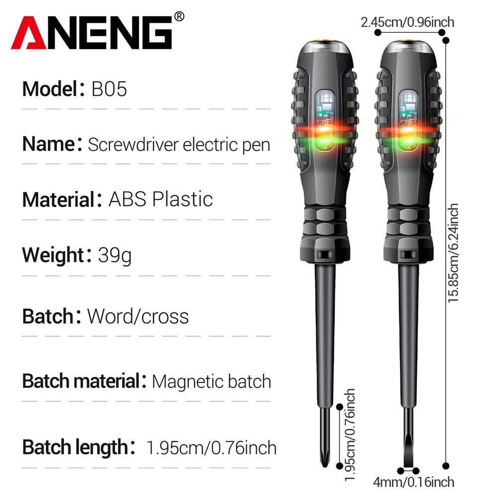 ANENG B05 – Șurubelniță Tester de Tensiune