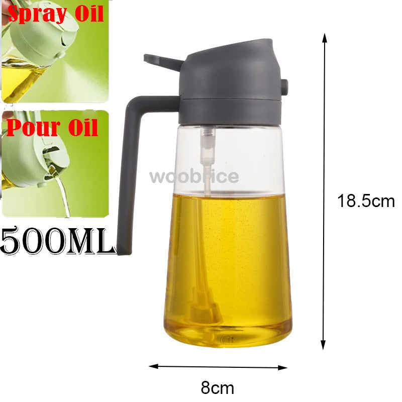 Pulverizator Ulei 2 în 1 – Spray și Pensulă pentru Gătit