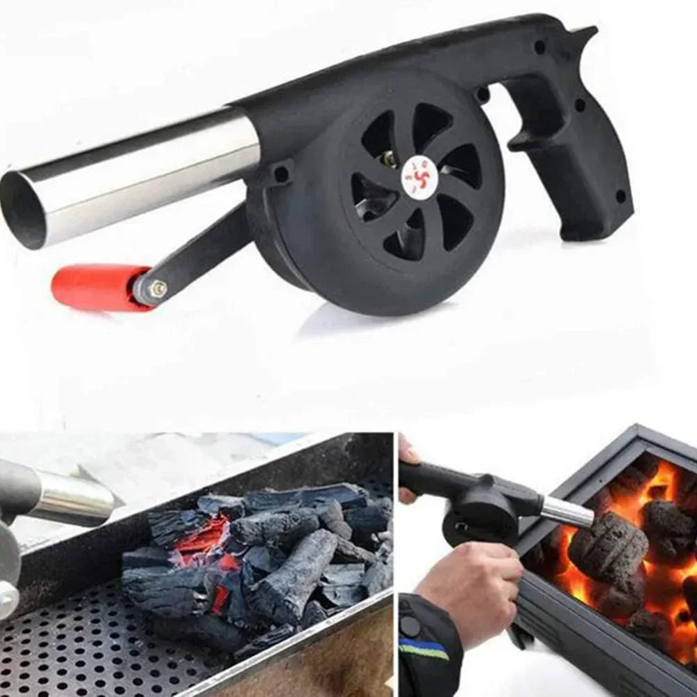 Suflantă Manuală Portabilă pentru Grătar și BBQ