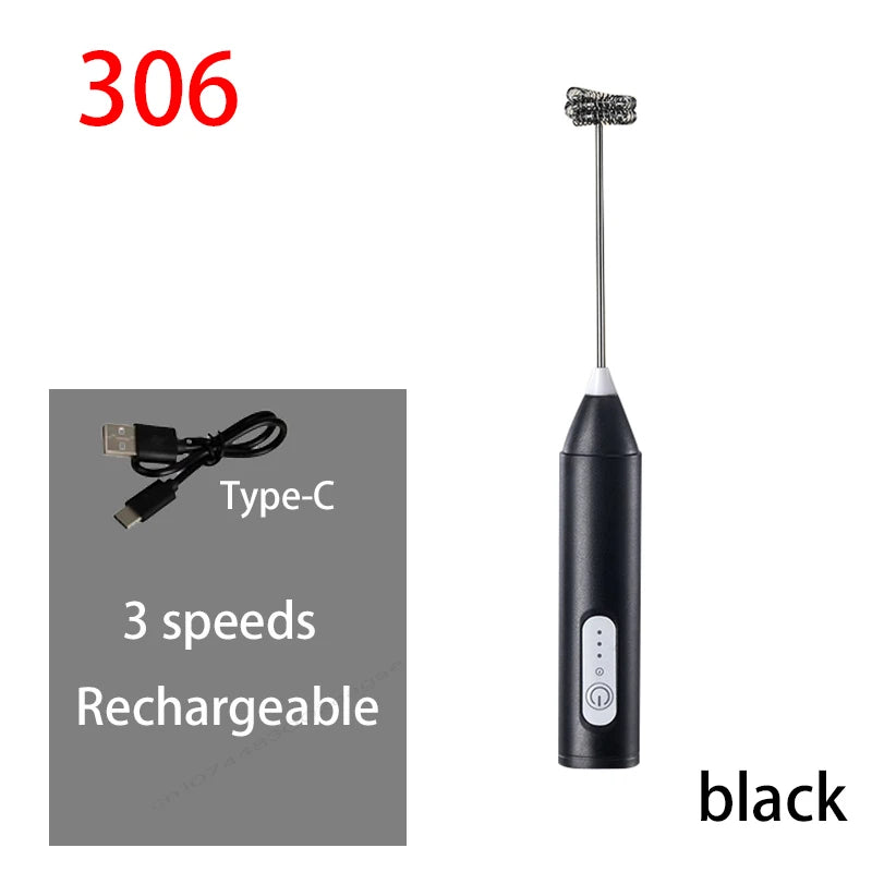 Spumator Electric pentru Lapte și Ouă – 3 Viteze, USB-C