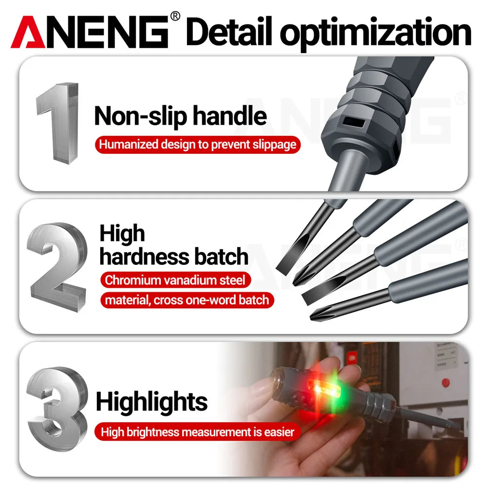 ANENG B05 – Șurubelniță Tester de Tensiune