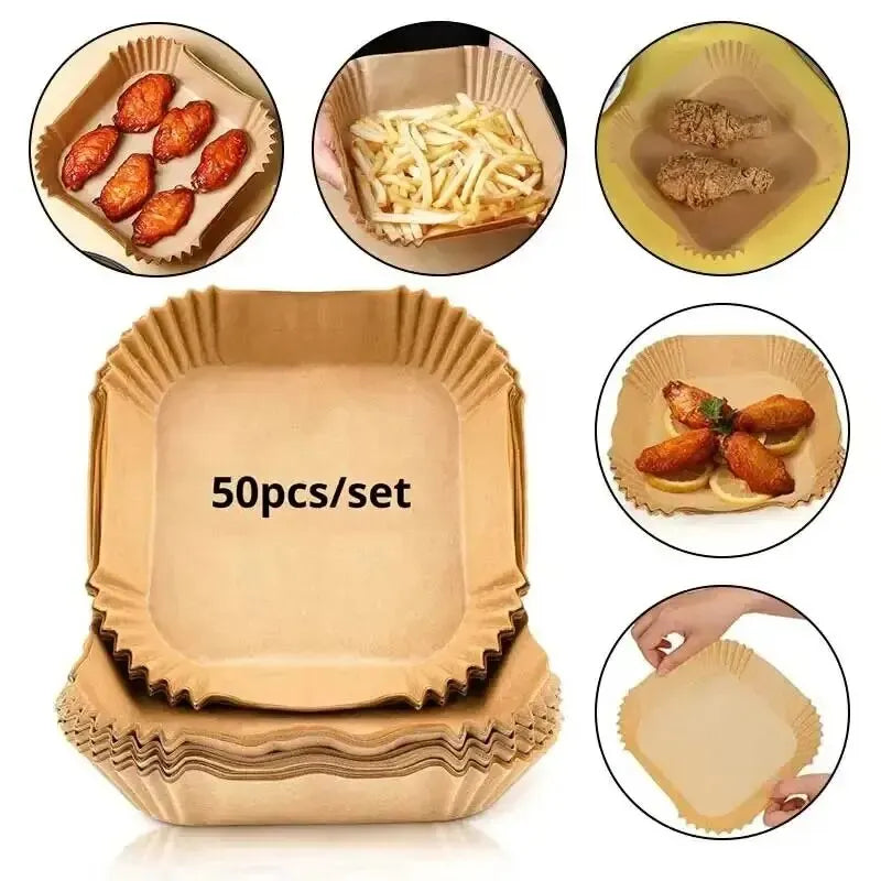 50 Buc Hârtie Air Fryer Antiaderentă