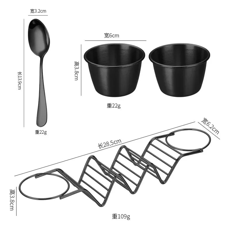 Set Suport Taco din Inox – 4 Piese